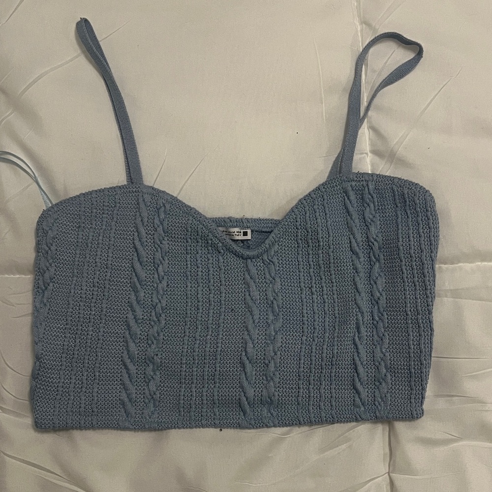 ZARA Blue Knit Women's Top